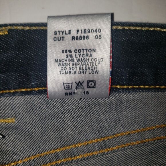 LUCKY BRAND Maddy Jean Dark Wash Button Fly Straight Leg Jeans Womens Size 8/29 - Picture 6 of 8